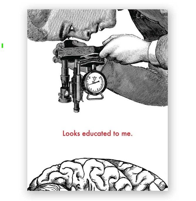 Looks Educated Graduation Card