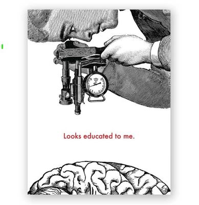 Looks Educated Graduation Card