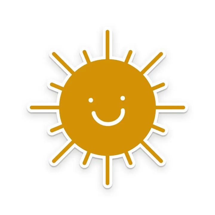 Smiling Sunshine Sticker