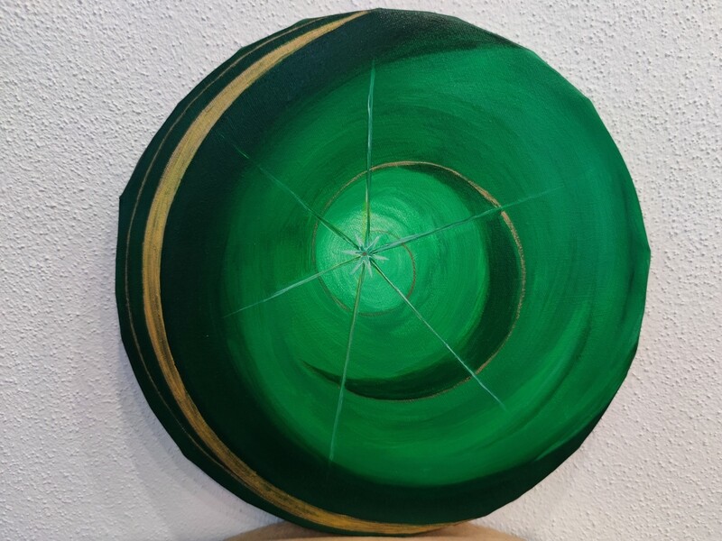 Energiebild Spirale des Lebens in grün