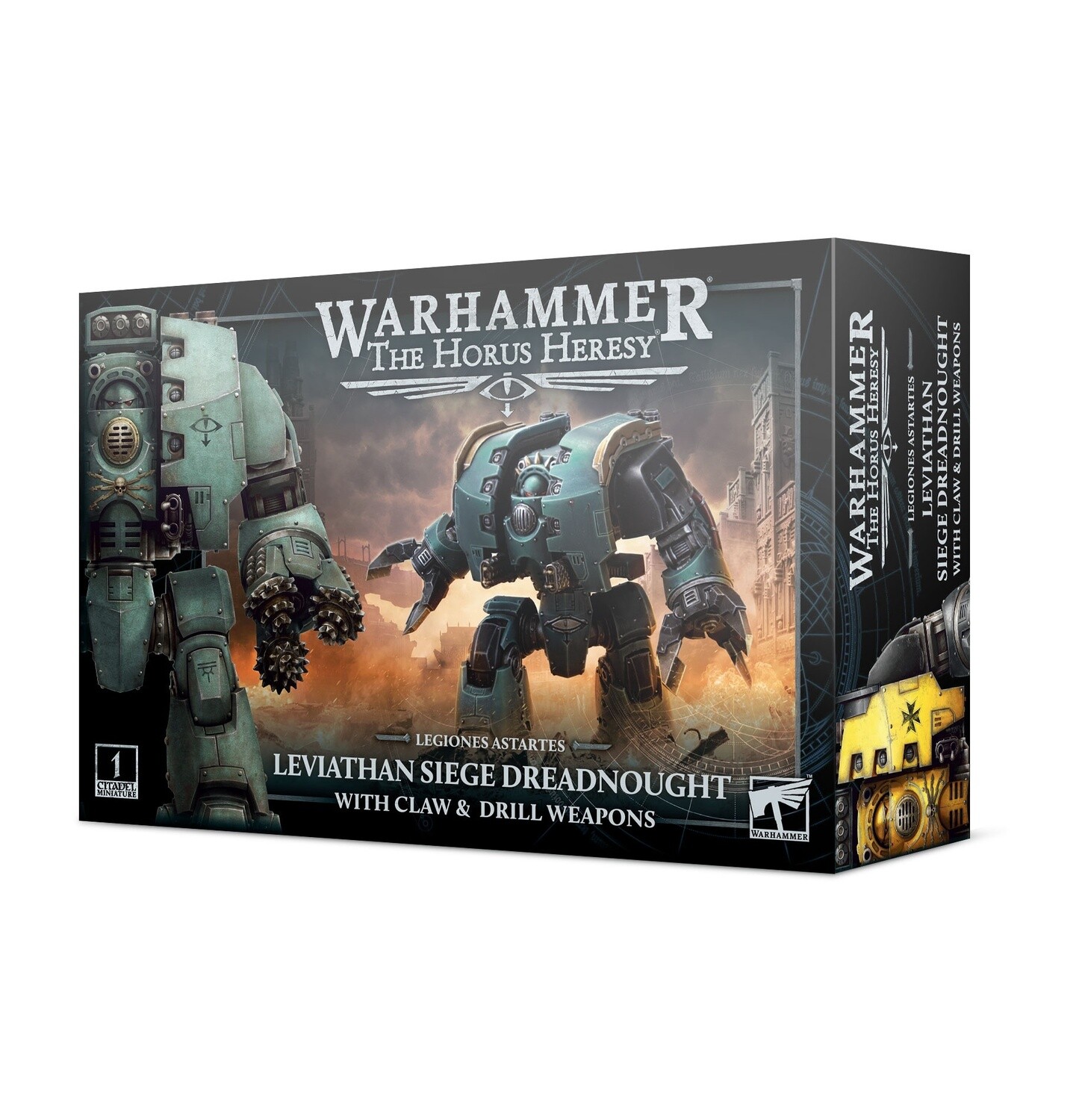 HORUS HERESY: LEVIATHAN SIEGE DREADNOUGHT WITH CLAW &amp; DRILL WEAPONS