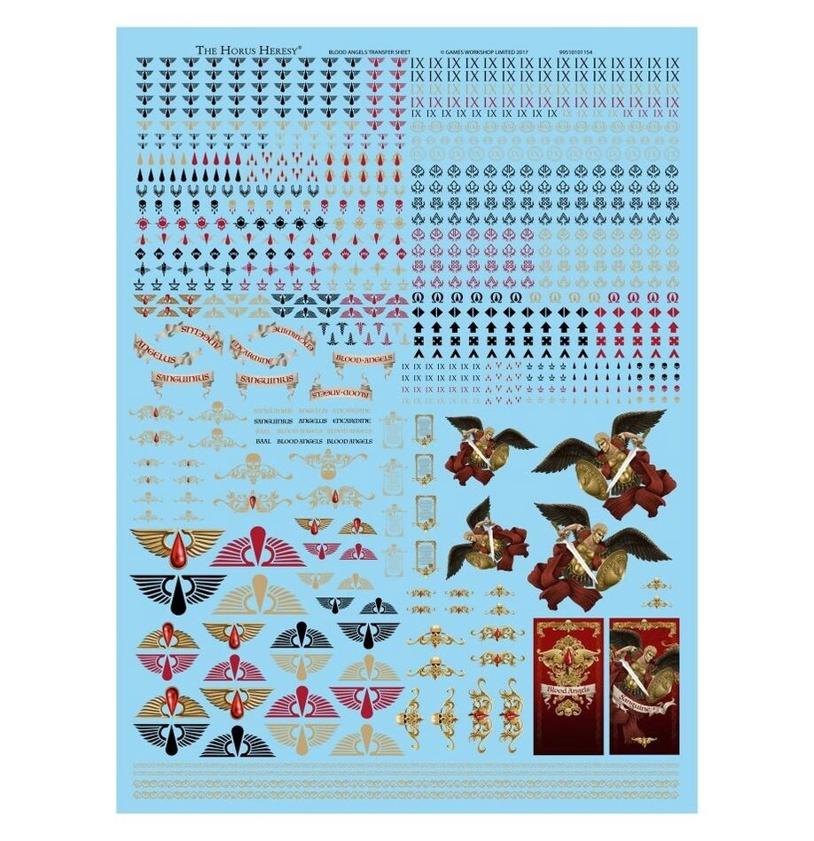 BLOOD ANGELS LEGION TRANSFER SHEET (GW DIRECT)