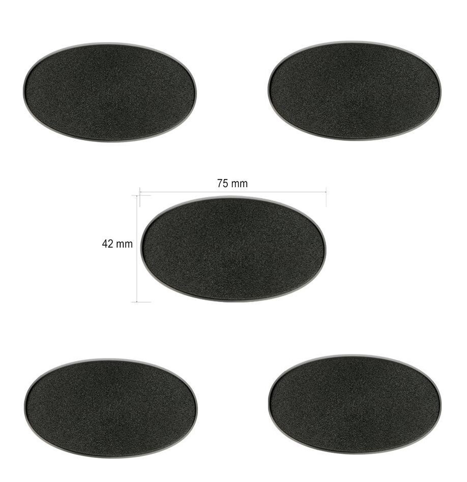 CITADEL 75X42MM OVAL BASES (GW DIRECT)