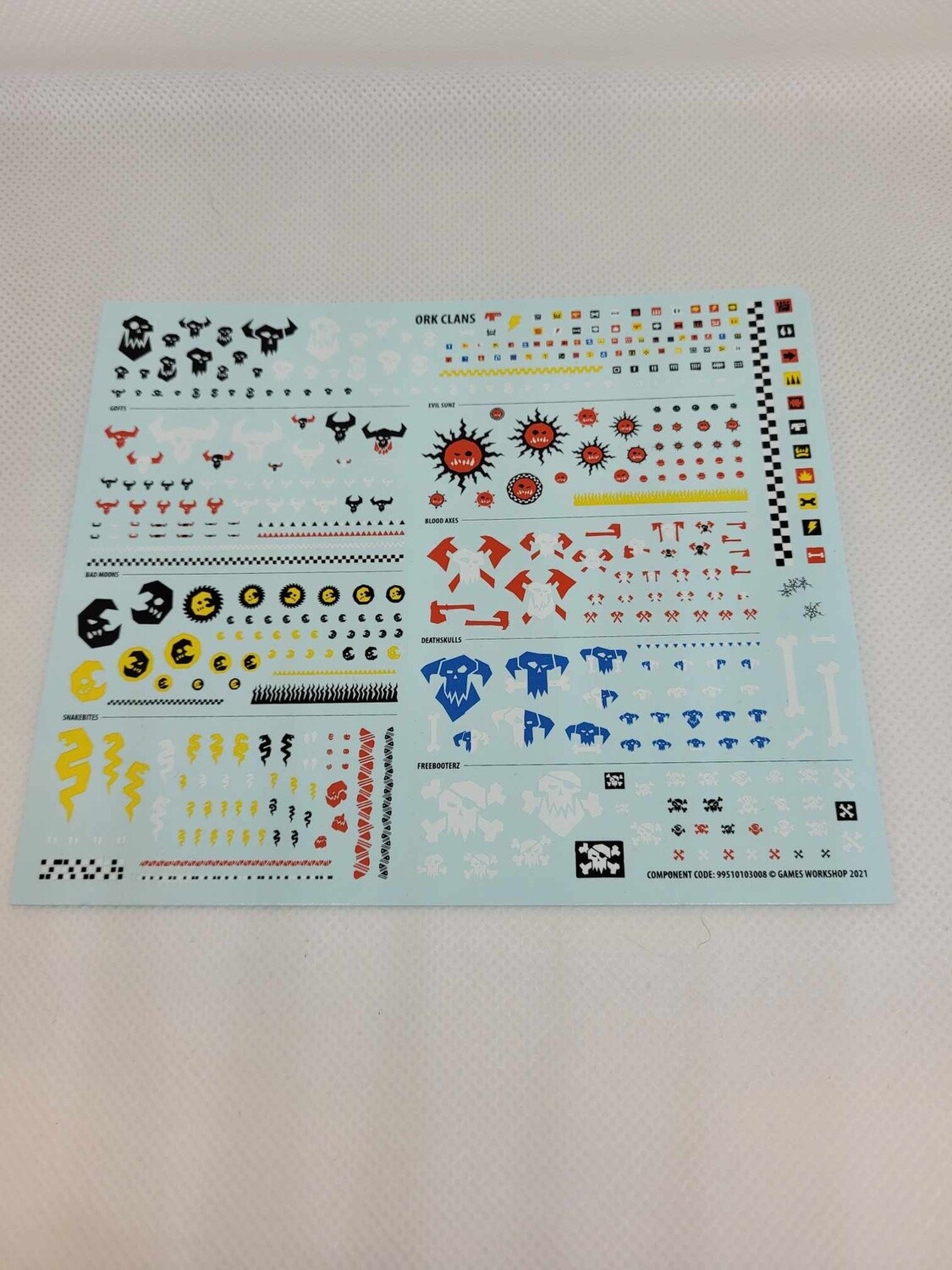 Ork Clans Transfer Sheet