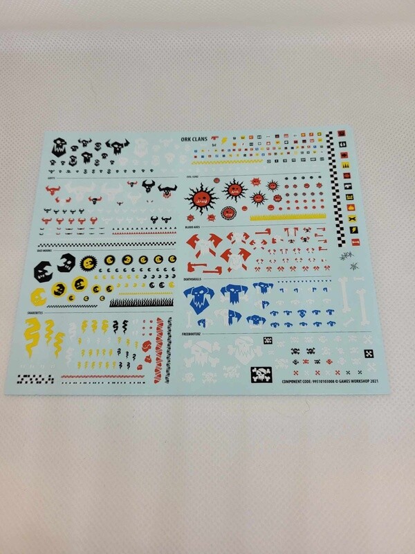 Ork Clans Transfer Sheet