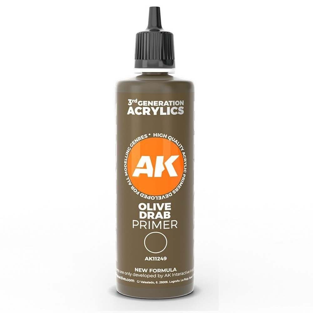 AK: Olive Drab Surface Primer 100ml 3rd Gen