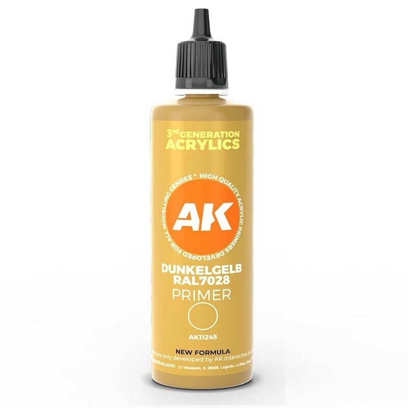 AK: Dark Yellow Surface Primer 100ml 3rd Gen