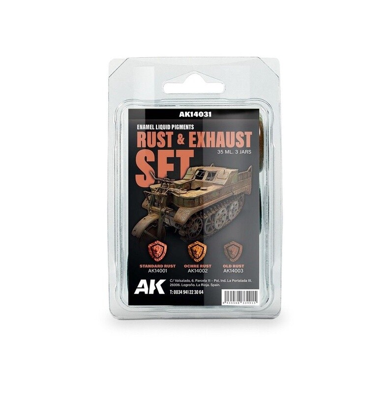 AK: Rust &amp; Exhaust Set - Liquid Pigment