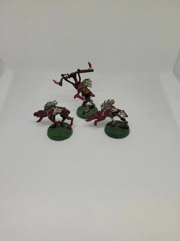Kroot Shaper &amp; 2 Kroot Hounds (Metal)