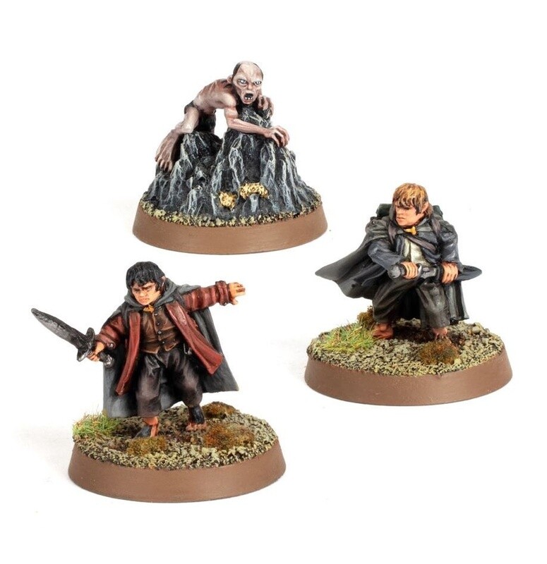 FRODO BAGGINS, SAMWISE GAMGEE AND GOLLUM IN EMYN MUIL (GW DIRECT)