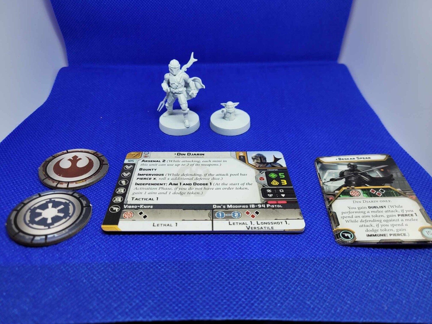 Star Wars: Legion - Din Djarin &amp; Grogu.