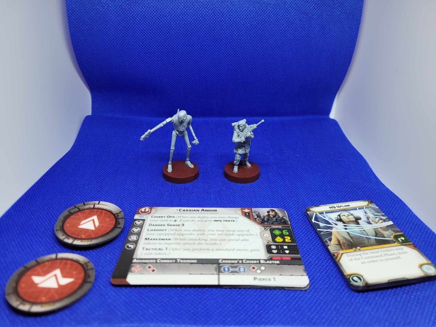 Star Wars: Legion - Cassian Andor and K-2SO.