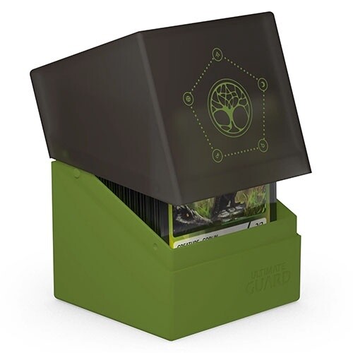 Ultimate Guard - Druid&#39;s Secrets Boulder Deck Case 100+, Colour: Arbor Olive Green