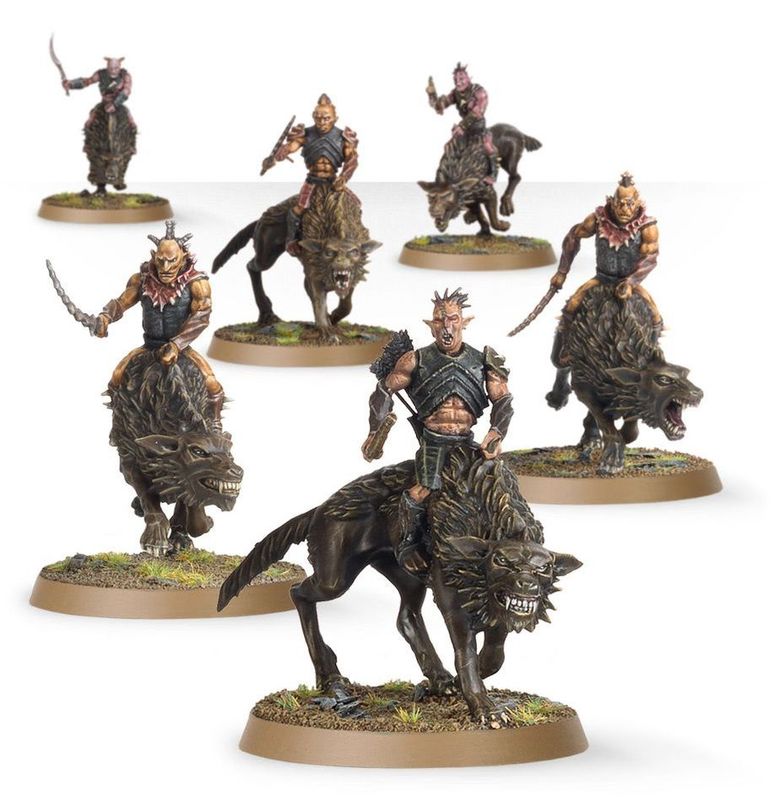 HUNTER ORCS ON FELL WARGS (GW DIRECT)