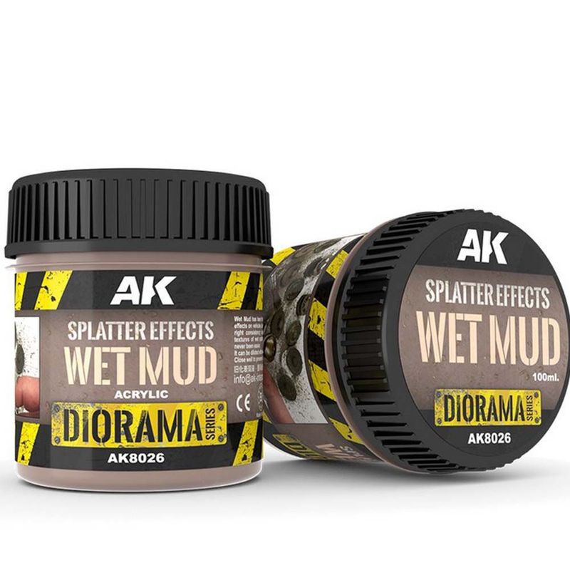 AK Diorama: Splatter Effects Wet Mud - 100ml - (Acrylic)