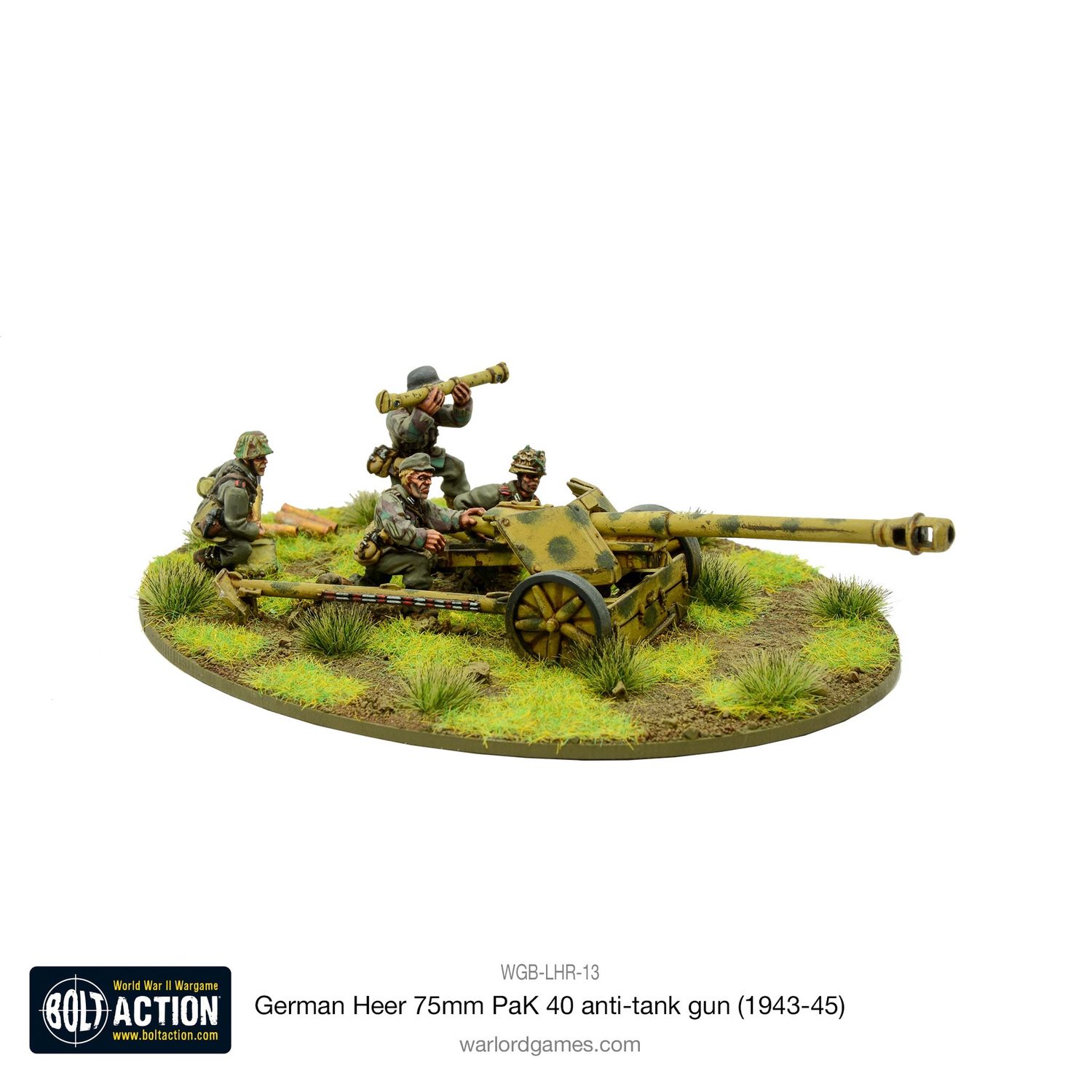German Heer 75mm PaK 40 Anti-Tank Gun (1943-45) (Warlord Direct)