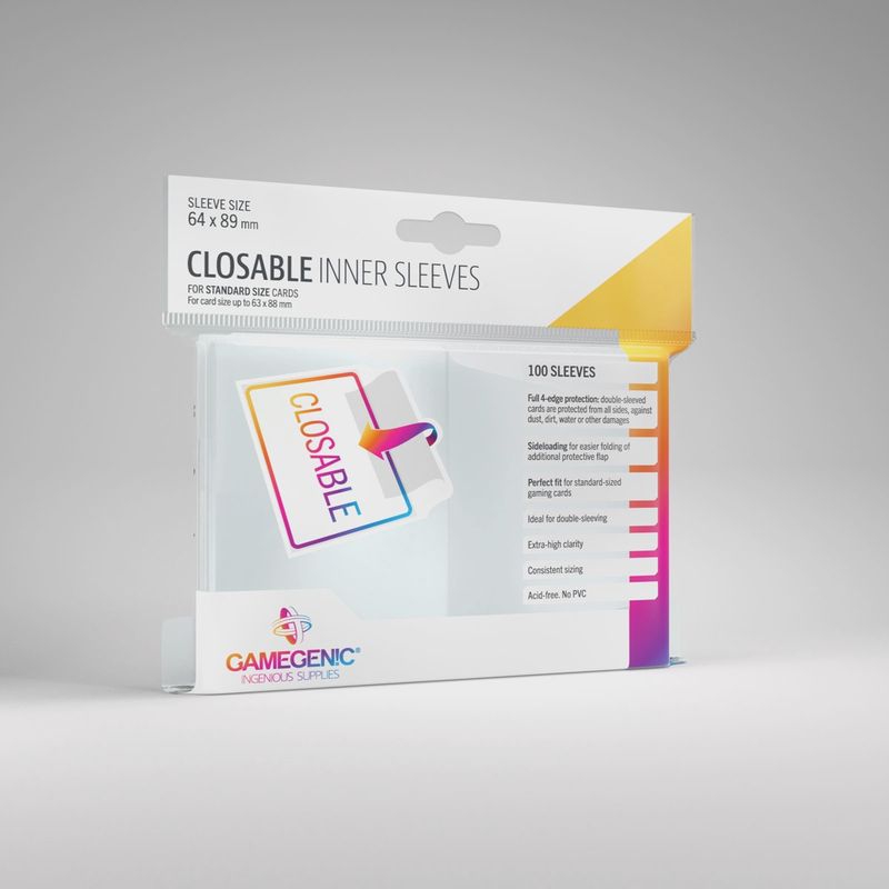 Gamegenic: Closable Inner Sleeves (100)