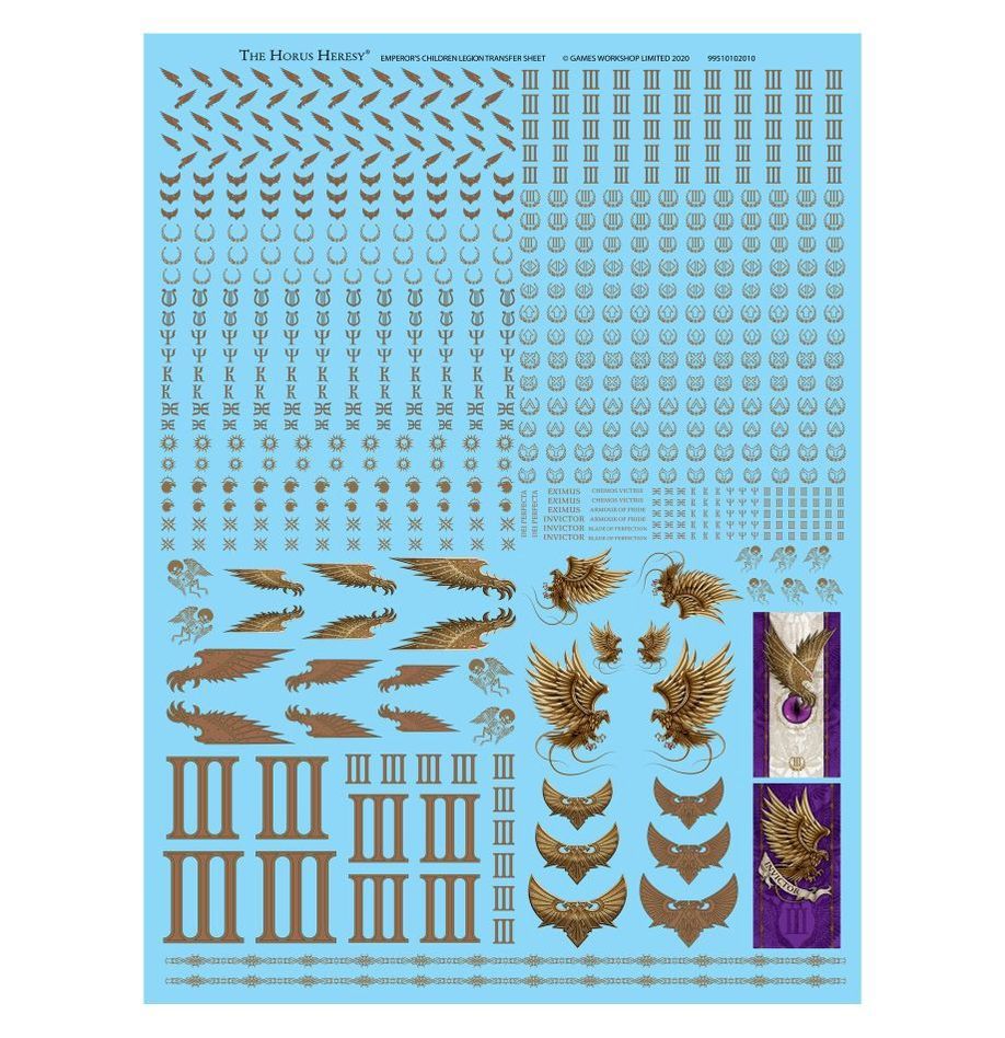 EMPEROR&#39;S CHILDREN LEGION TRANSFER SHEET (GW DIRECT)