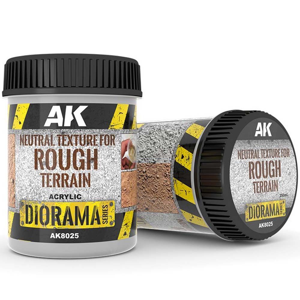 AK Diorama: Neutral Texture For Rough Terrains - 250ml - (Acrylic)