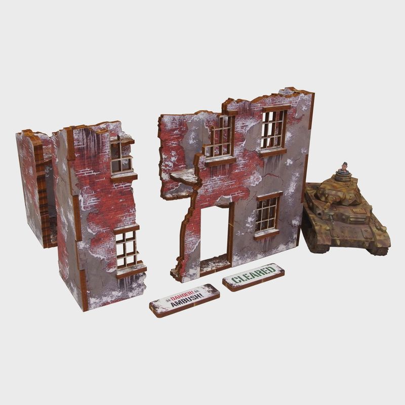 Pre-Painted WW2 Winter Ruin 2