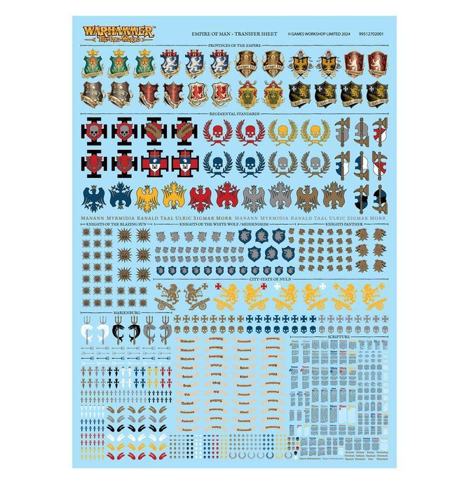 EMPIRE OF MAN TRANSFER SHEET (GW DIRECT)