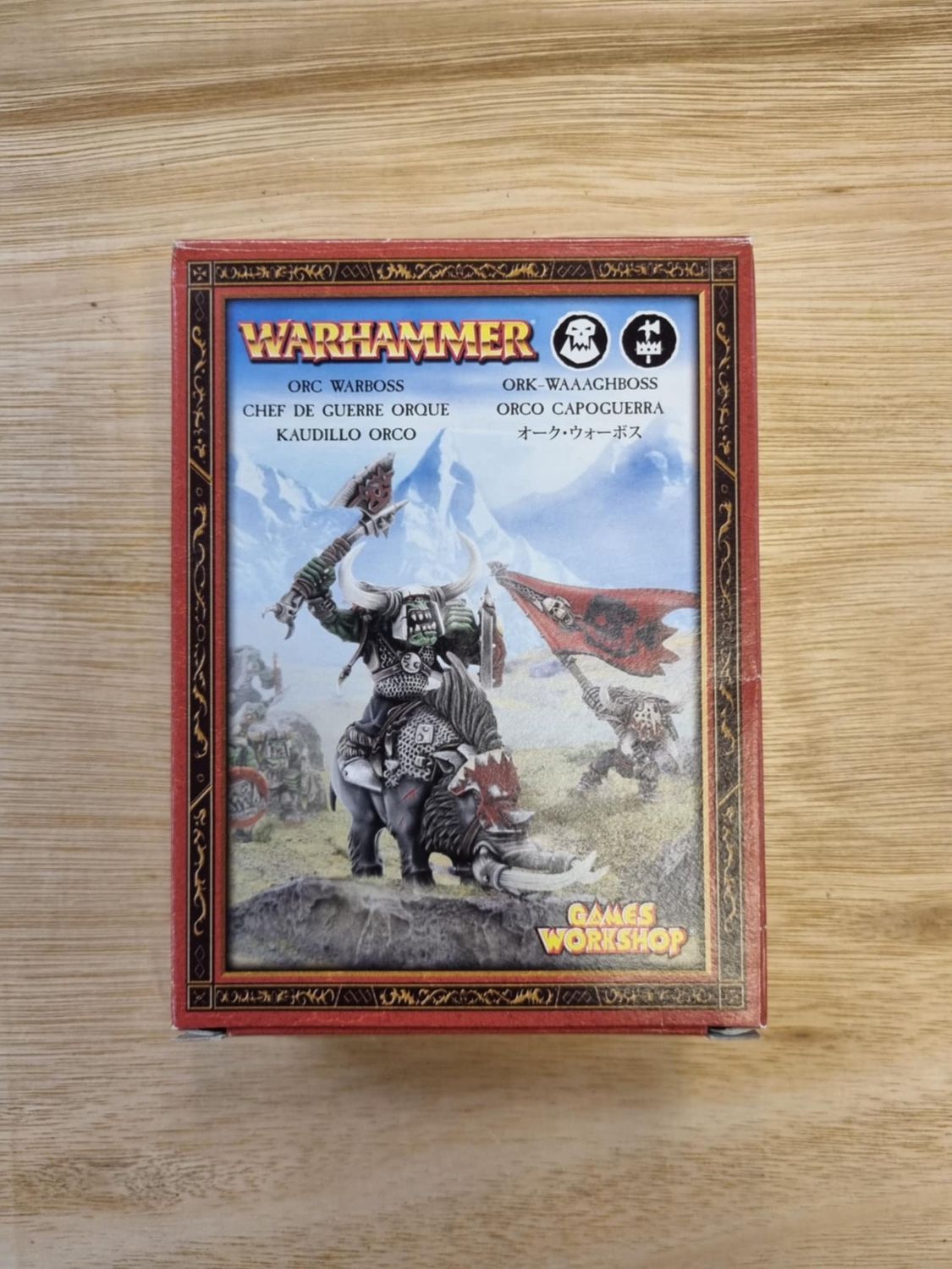 Warhammer Fantasy Battles: Orc Warboss (Complete, No Cellophane)