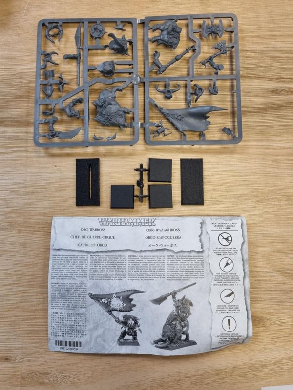 Warhammer Fantasy Battles: Orc Warboss (Complete, No Cellophane)