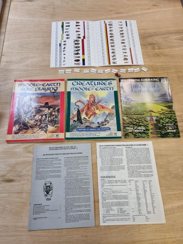 Middle Earth Role Playing Game Box Set + Creatures of ME + Fortresses of ME