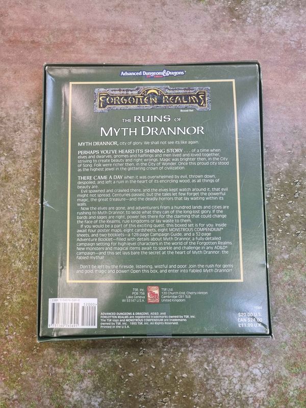 Forgotten Realms - The Ruins of Myth Drannor Box Set (AD&amp;D 2nd Edition)
