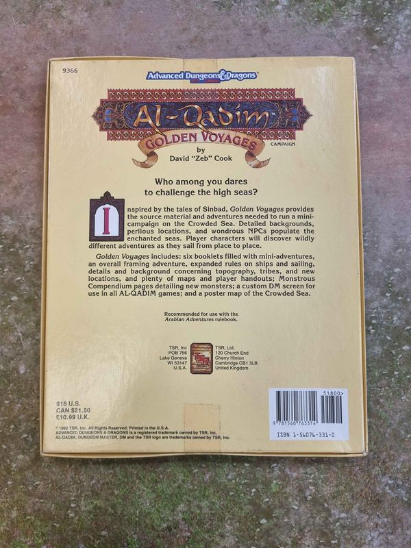 Al-Qadim Campaign - Golden Voyages (AD&amp;D 2nd Edition)