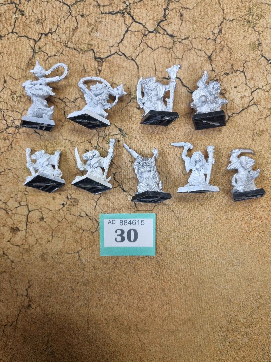 Skaven Plague Monks x9 - Warhammer Fantasy / The Old World (Metal)