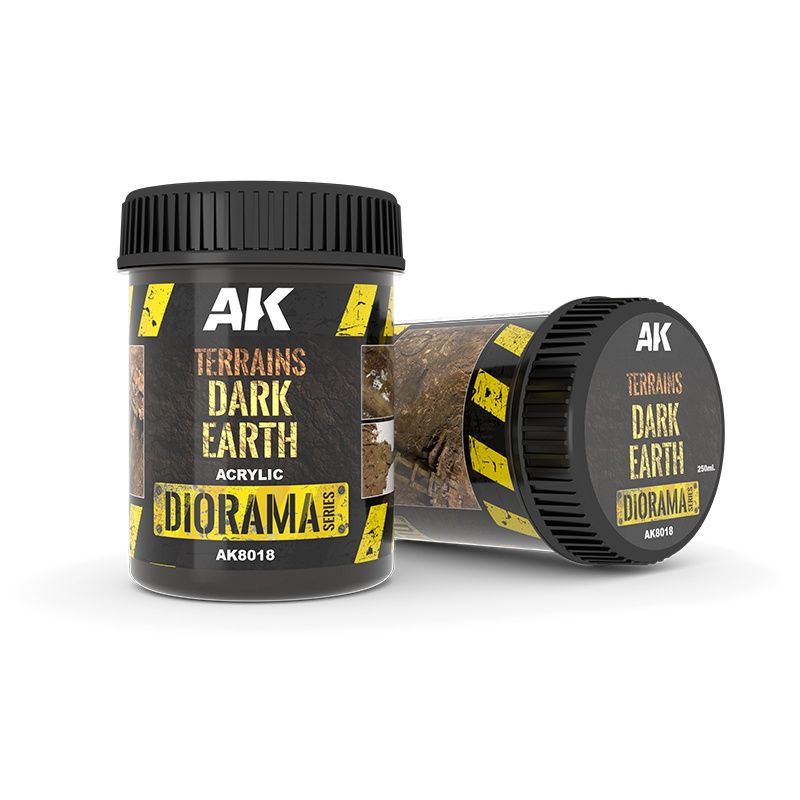 AK Diorama: Terrains Dark Earth - 250ml (Acrylic)