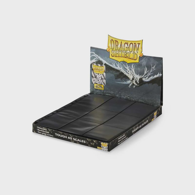 Dragon Shield: 18-Pocket Binder Sideloading Page - Non-Glare - BOX