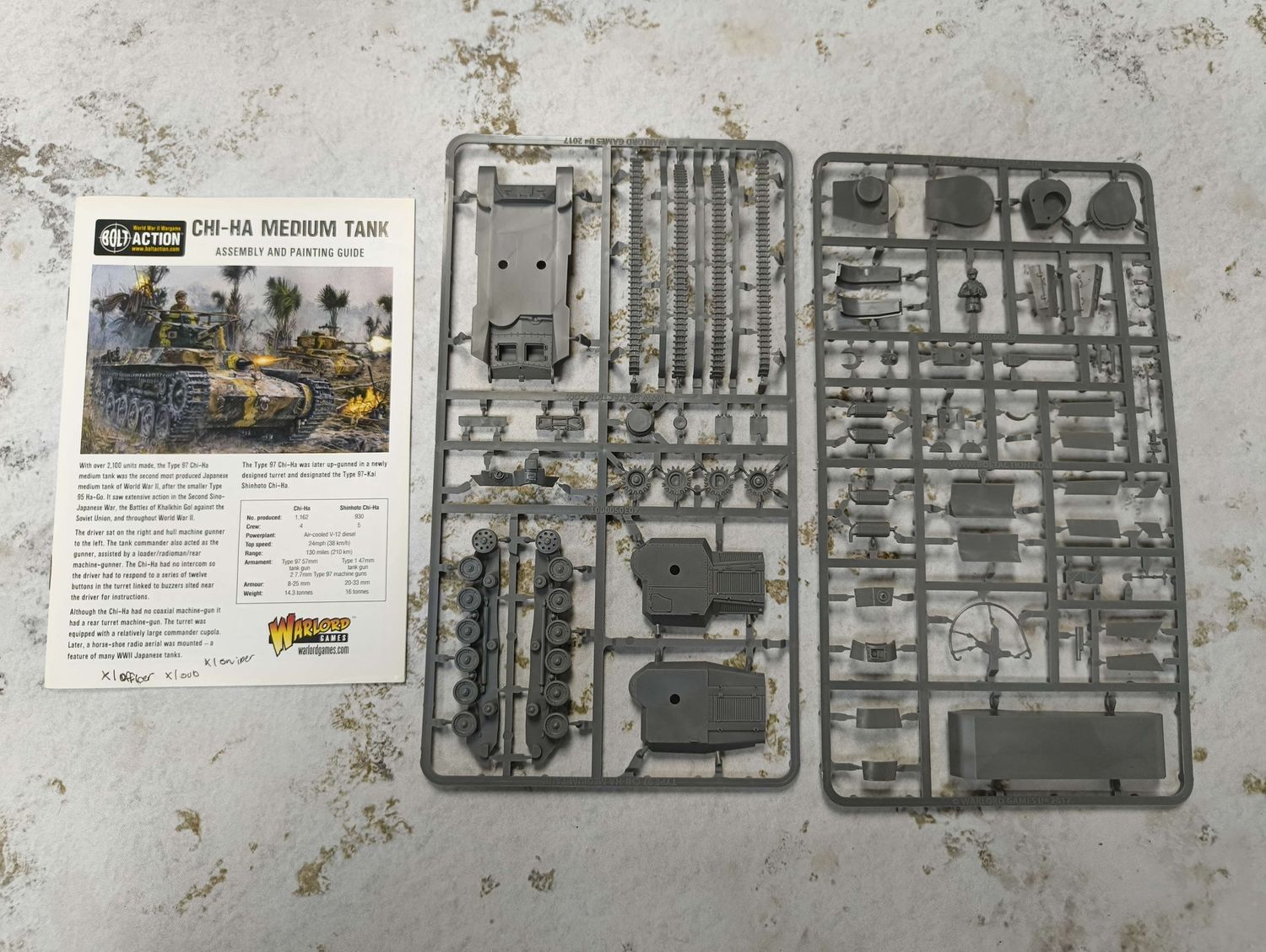 Chi-Ha Tank Sprues