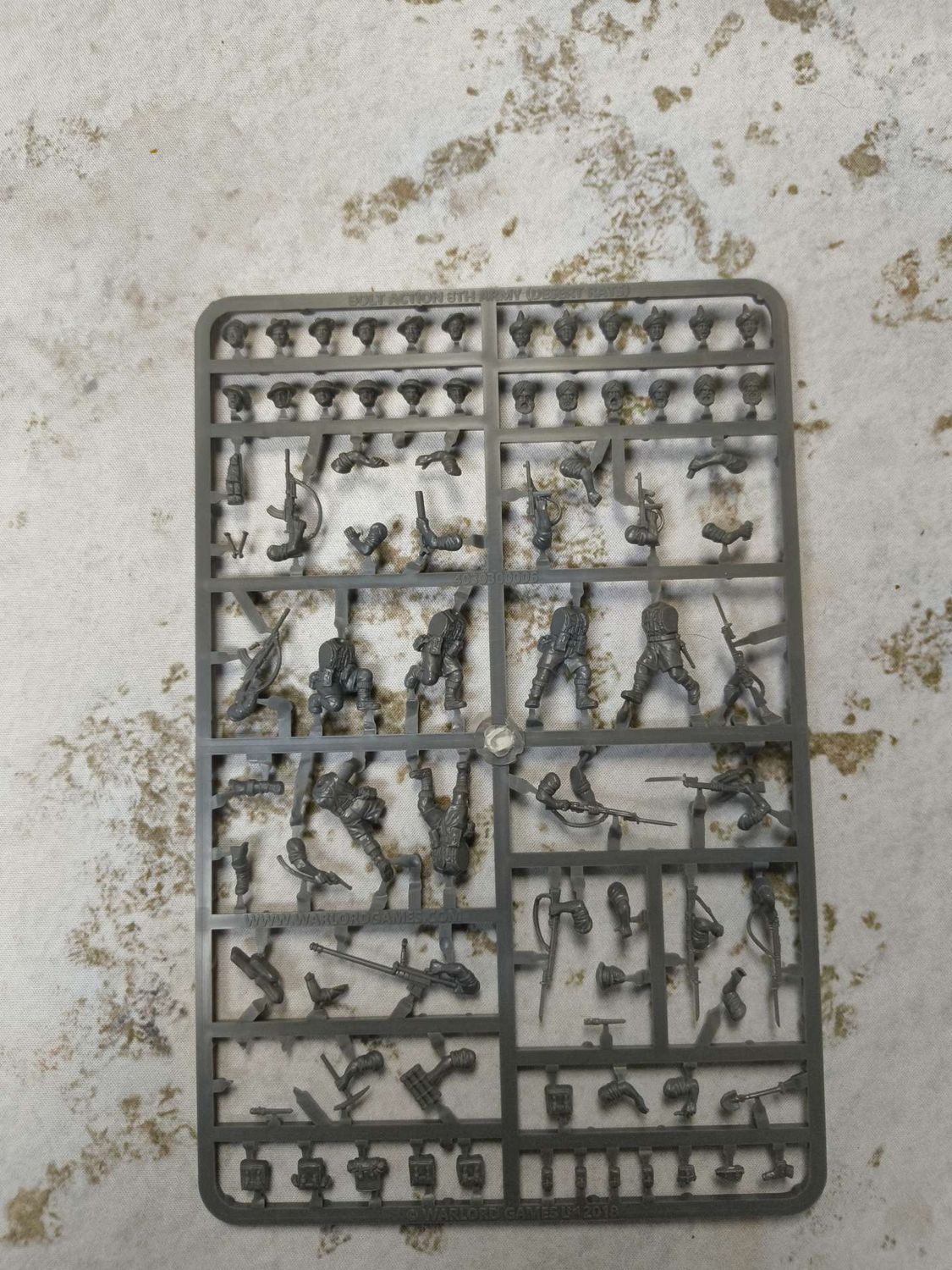 8th Army Infantry Sprue - No Bases, Name: Complete Sprue