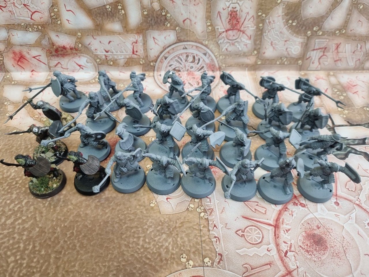 MESBG: Morannon Orcs (16 Hand Weapon/Shield &amp; 16 Spear/Shield)