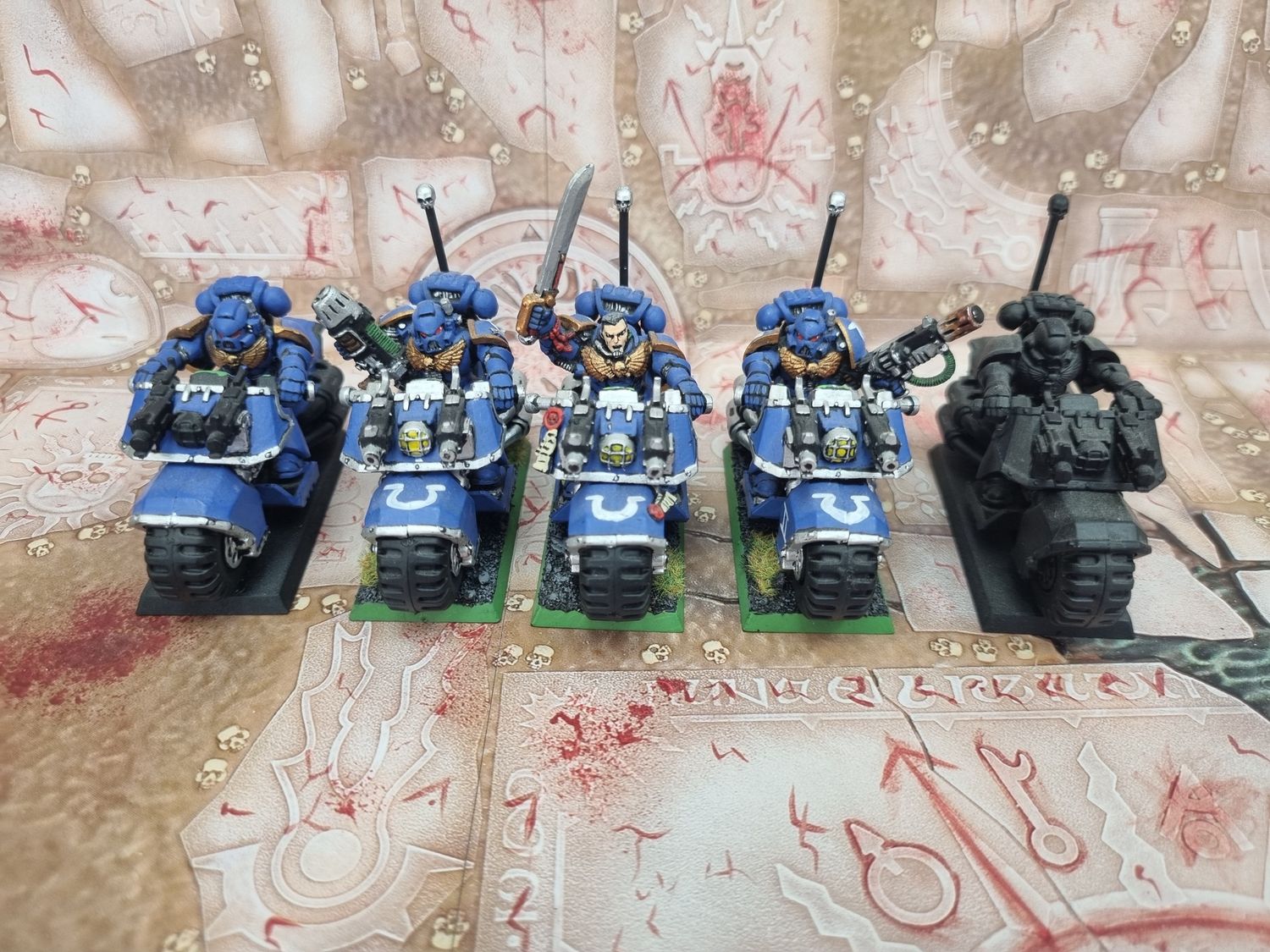 Space Marine Bike Squad (x3 Metal x2 Plastic)