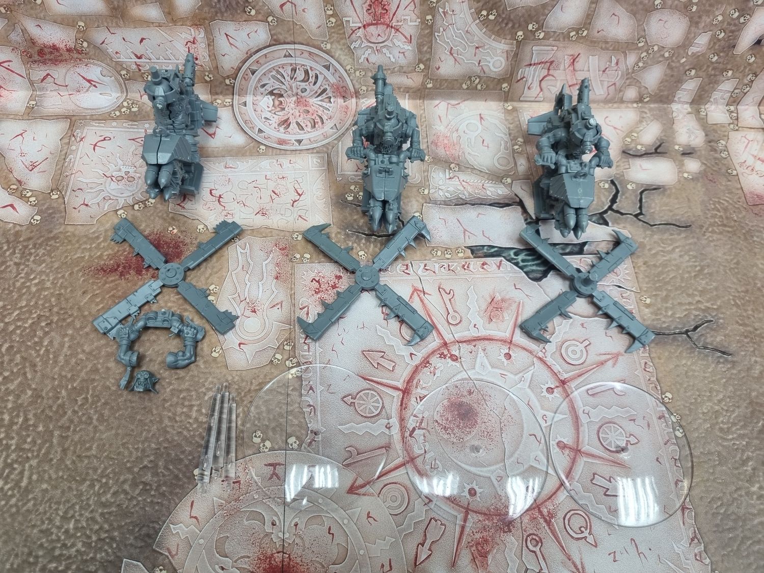 Assault on Blackreach: Ork Deffkopta (x3 - Partially Built)