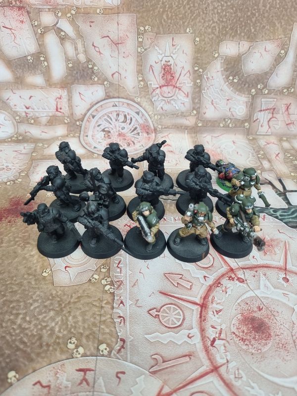 Cadian Shock Troopers (x15 inc Flamer, Vox Caster &amp; Sgt)