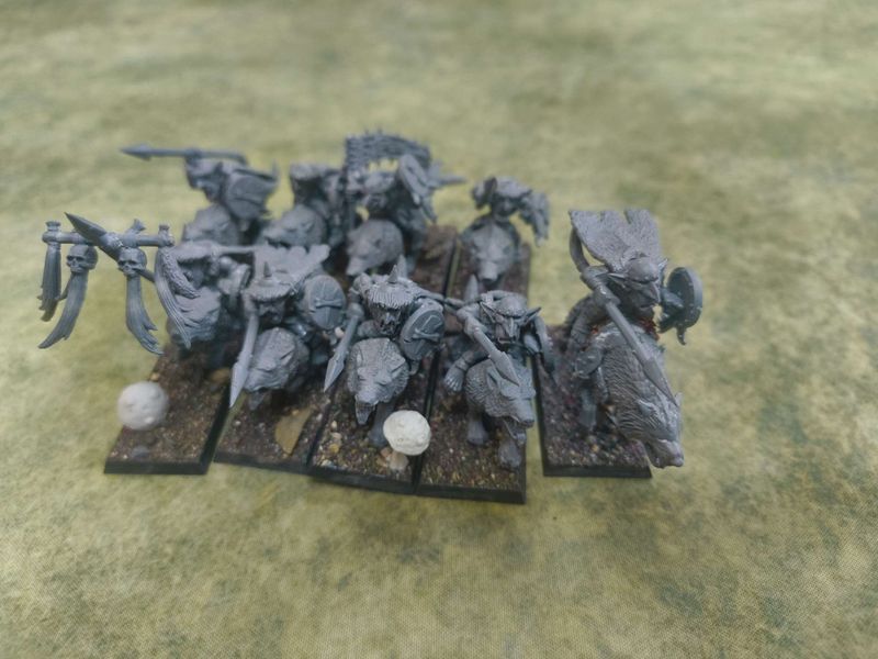 Warhammer Fantasy Battles: Goblin Wolf Riders (x9)