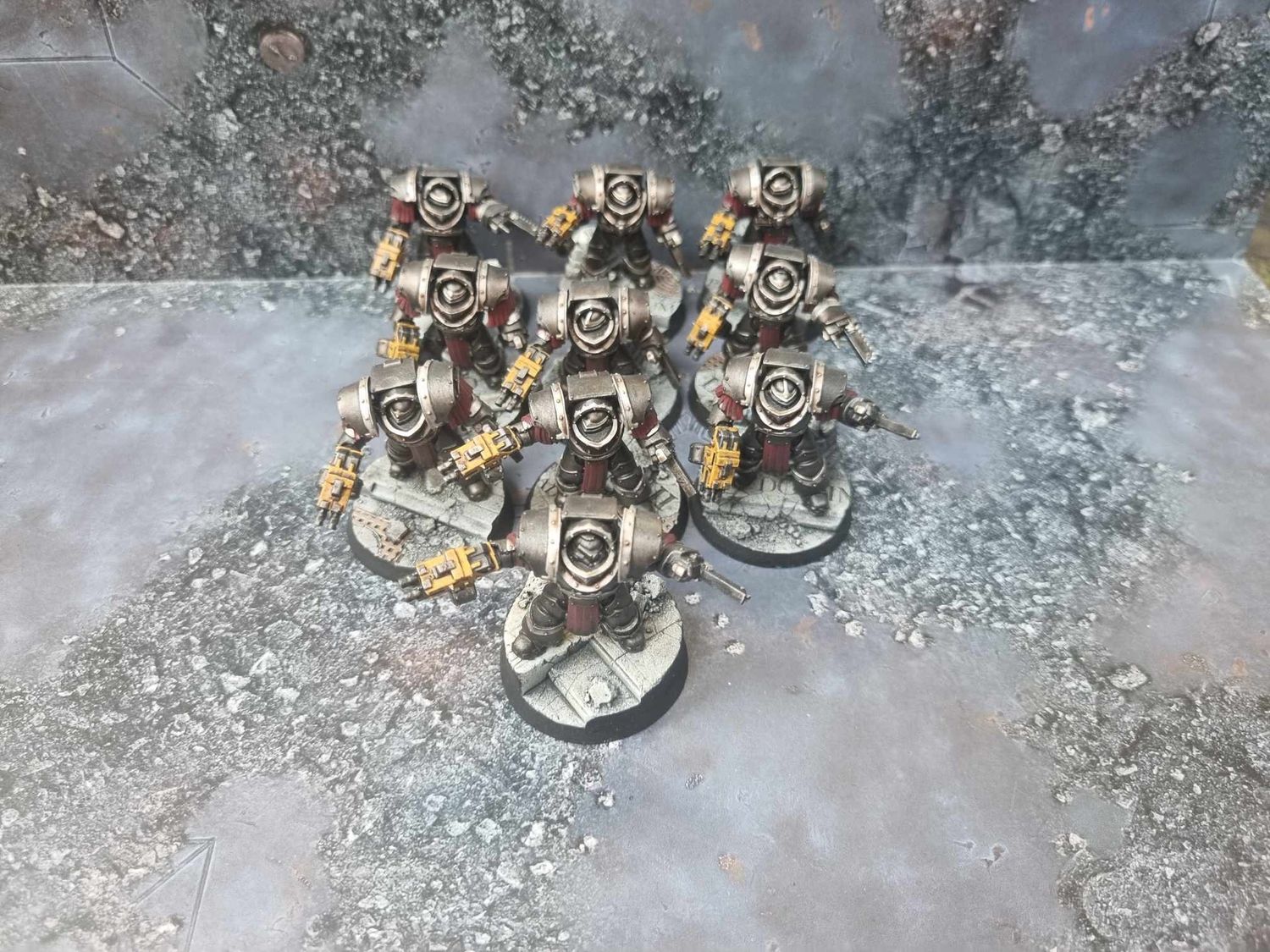 Iron Warriors 30k Cataphractii Terminators (x10 Chainfist/Combi-Bolter)