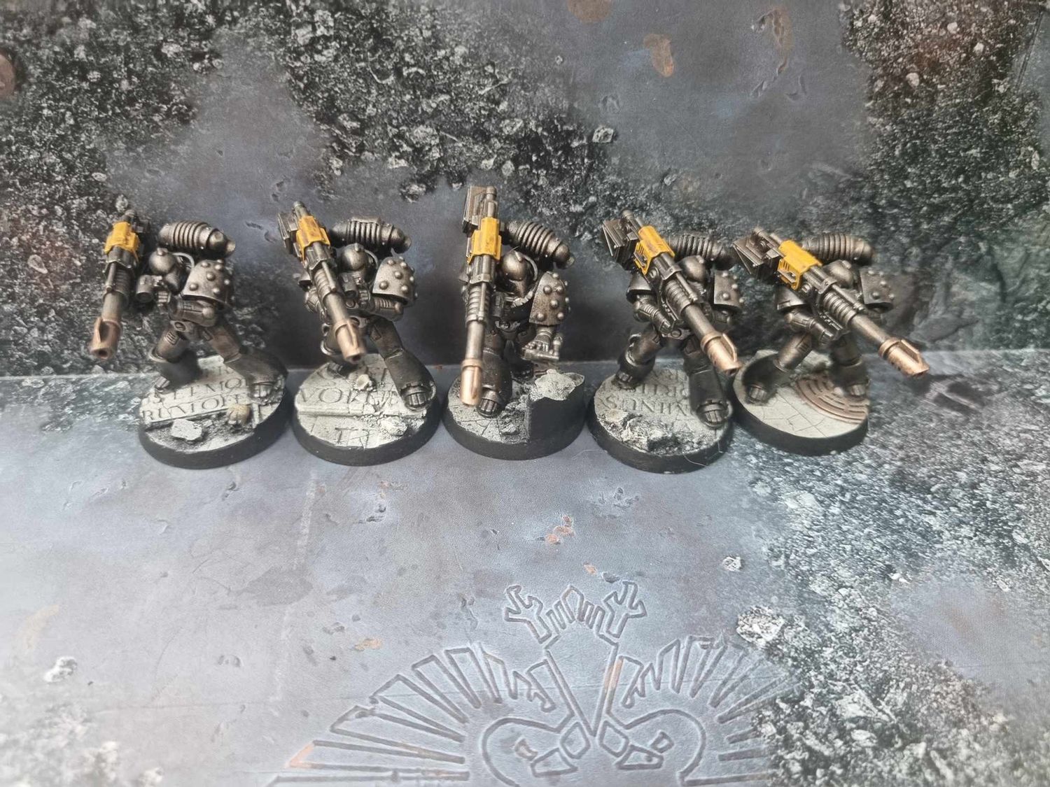 Iron Warriors 30k Lascannon Heavy Support Squad (x5), Name: Group 1