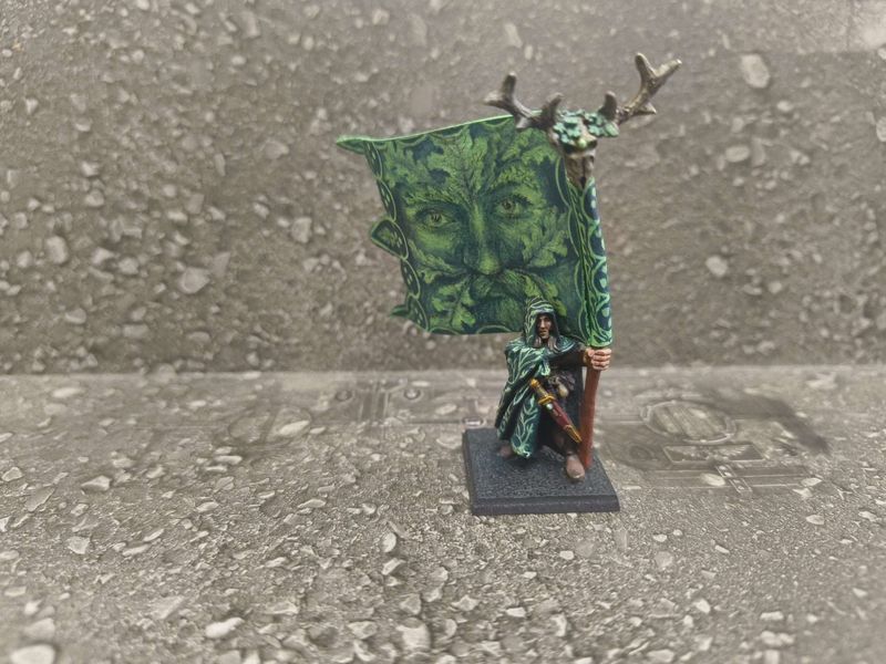 Wood Elf: Glade Guard Banner (Freehand - Metal)