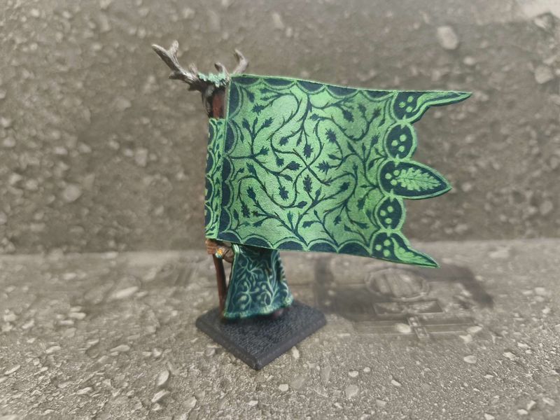 Wood Elf: Glade Guard Banner (Freehand - Metal)
