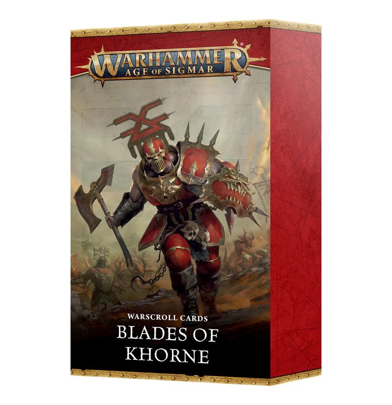 WARSCROLL CARDS: BLADES OF KHORNE (Pre-Order 02/08/2025)