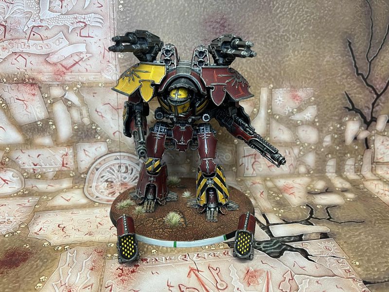 Adeptus Titanicus: Warlord Titan with Volcano Cannons and Apocalypse Missile Launchers or Laser Blasters