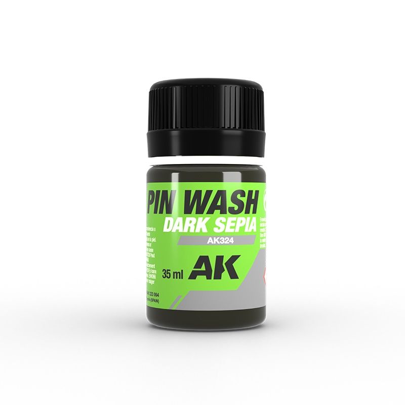 Dark Sepia Pin Wash