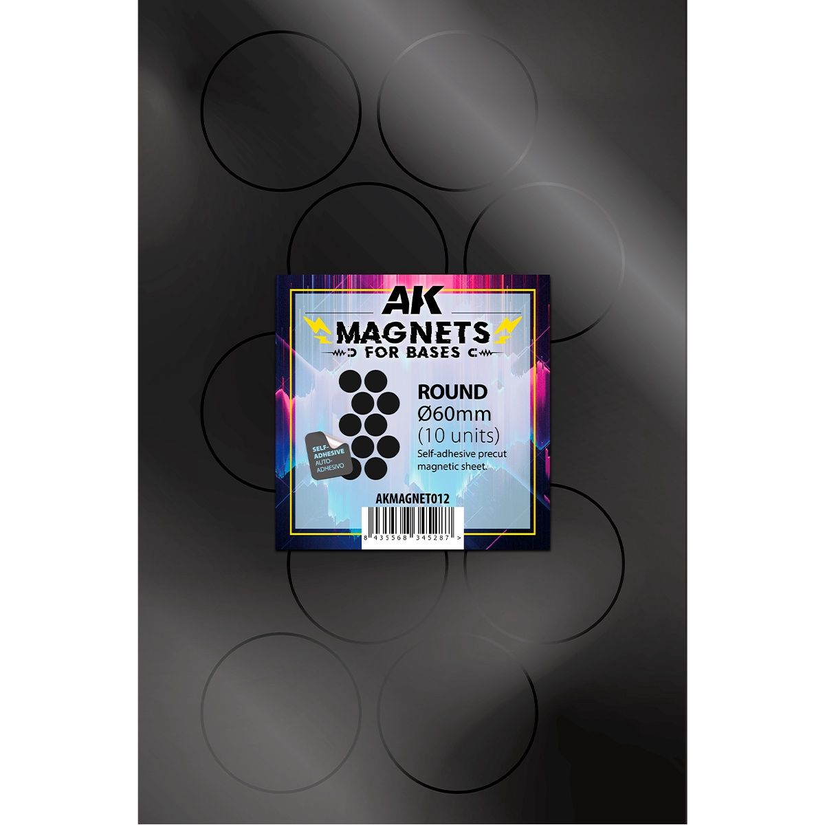 AK Precut Magnets: Round 60mm - 10 Units