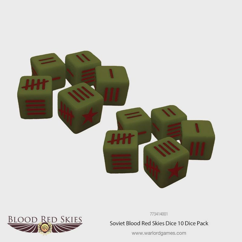 Soviet Blood Red Skies Dice (Warlord Direct)