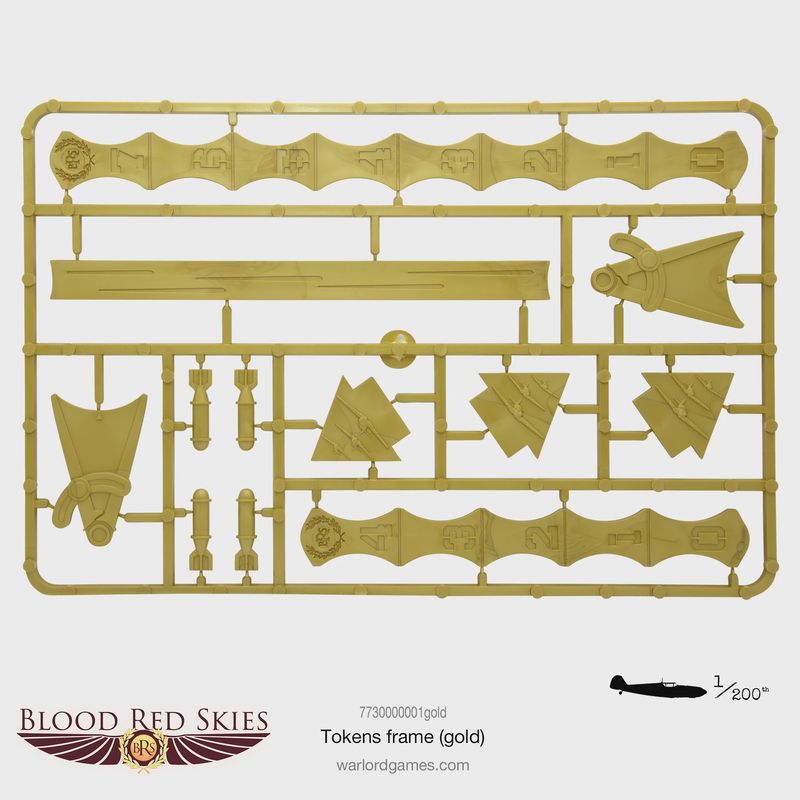 Blood Red Skies tokens frame GOLD (Warlord Direct)
